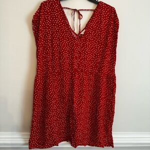 Ava & Viv Red and White Dress